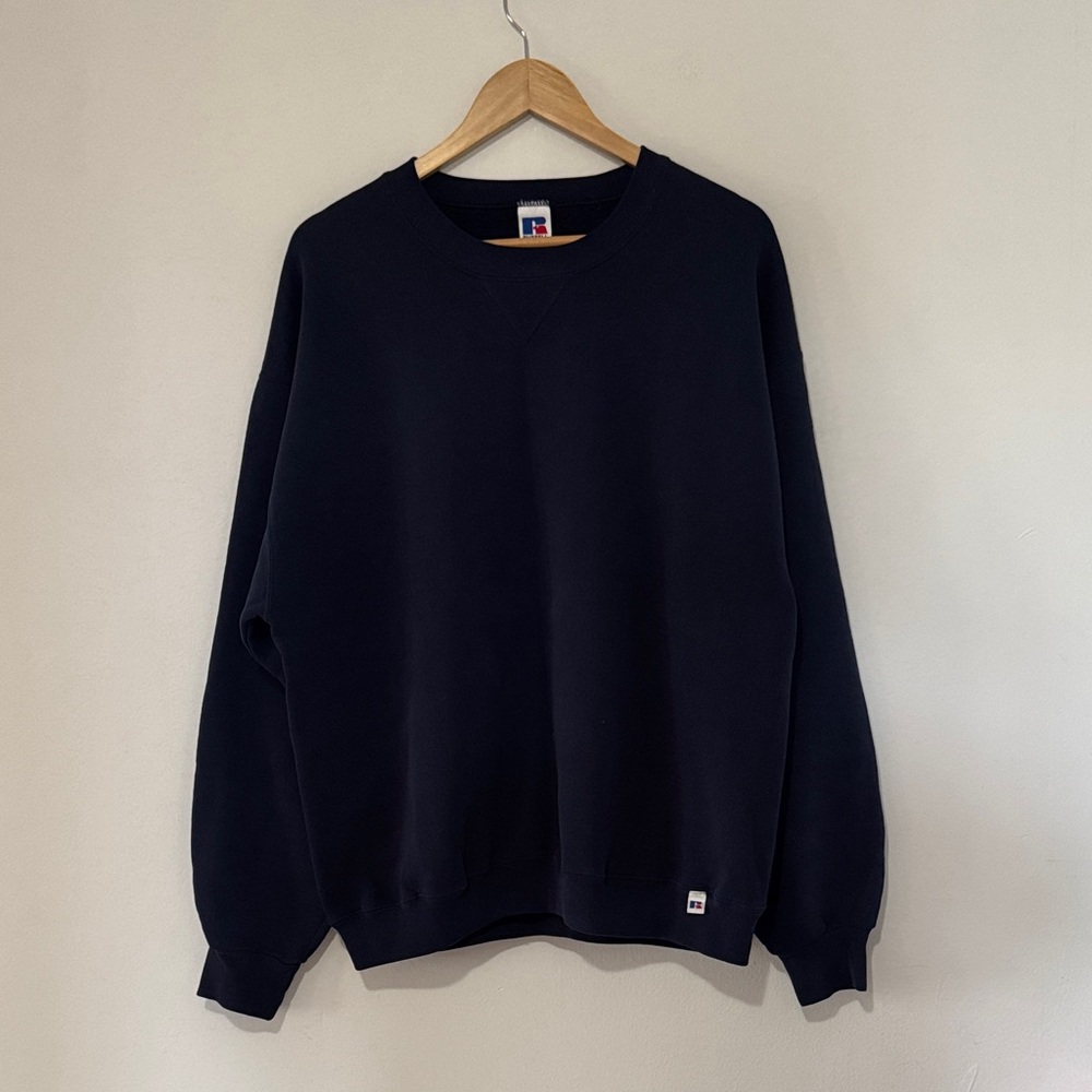 Vintage Russell Athletic Crewneck / XL / 90s / Navy Blue